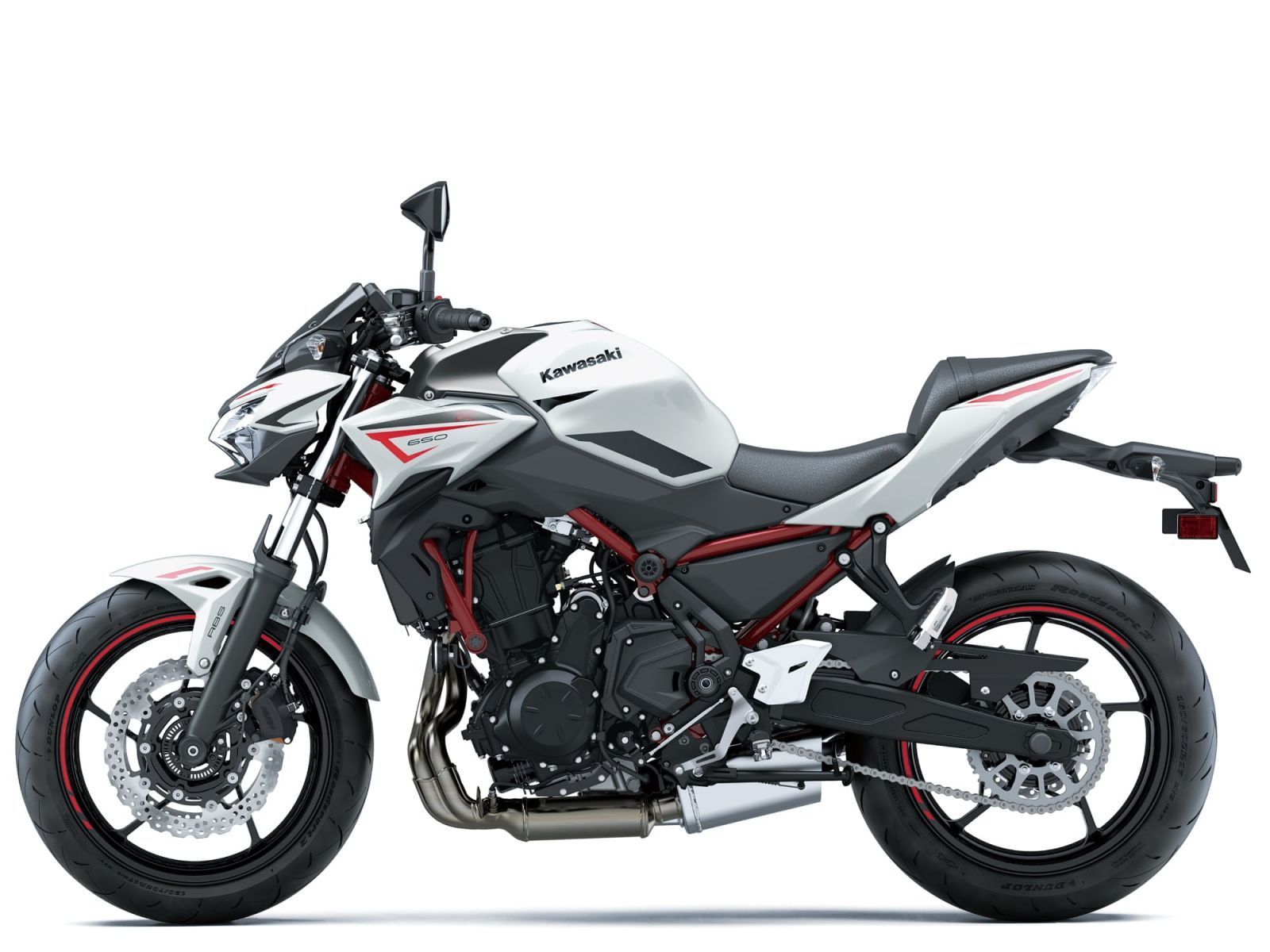 Мотоцикл KAWASAKI Z650 - Pearl Robotic White/Metallic Matte Graphenesteel Gray '2024